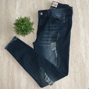 Distressed jeans